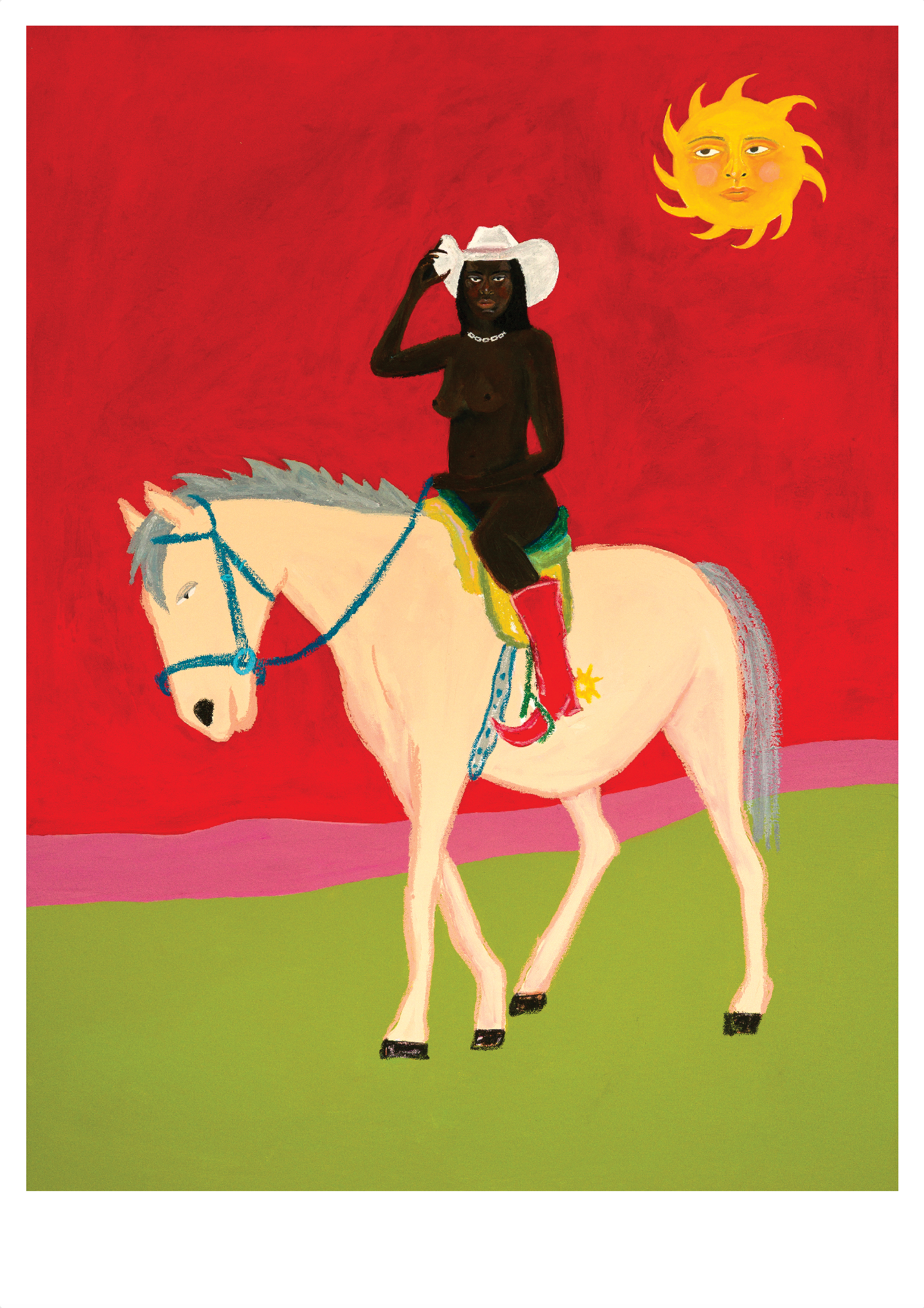 The Sun Watched as She Rode Away