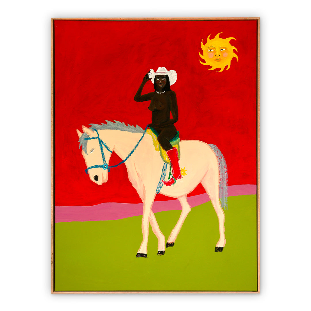 The Sun Watched As She Rode Away Under A Fire Red Sky