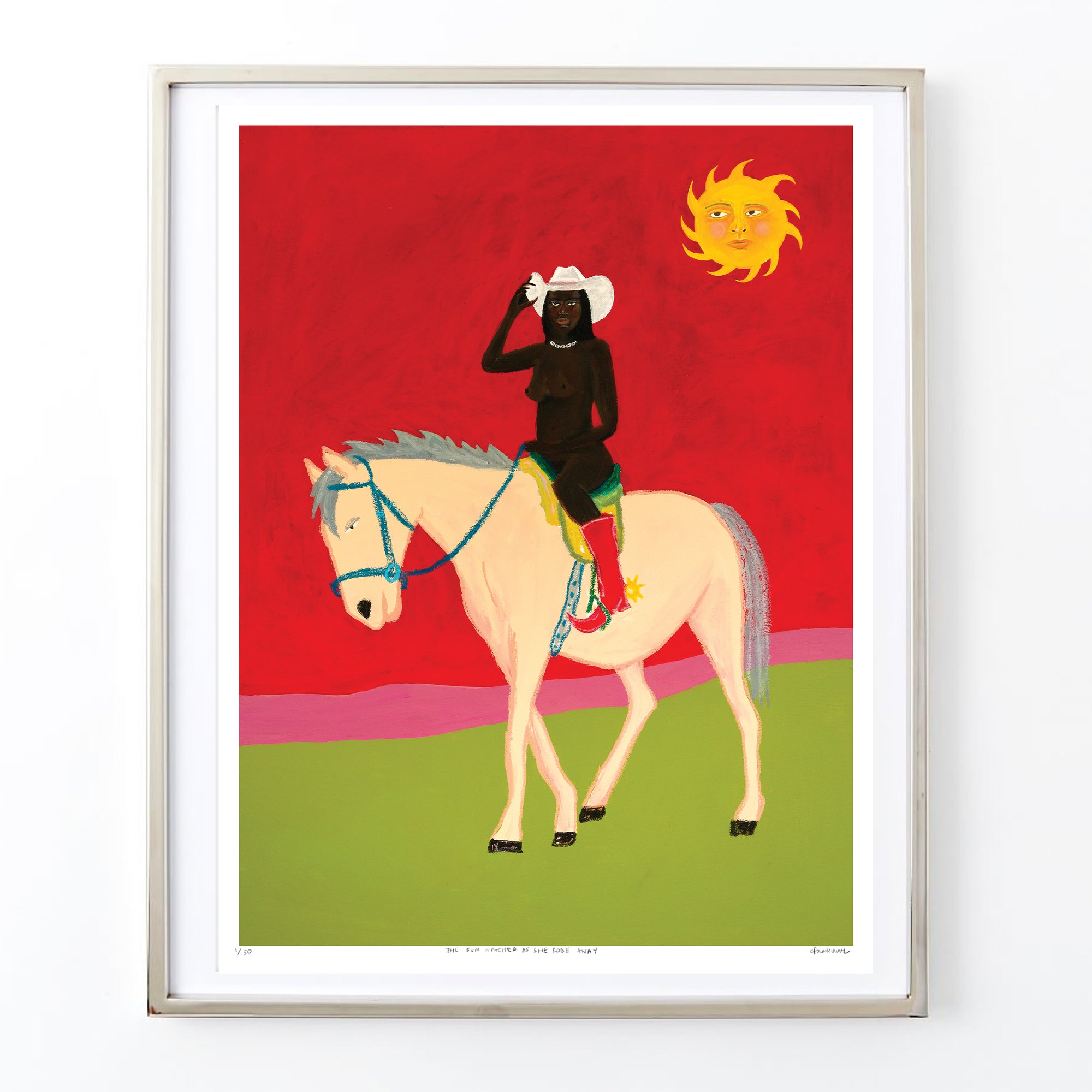 The Sun Watched as She Rode Away