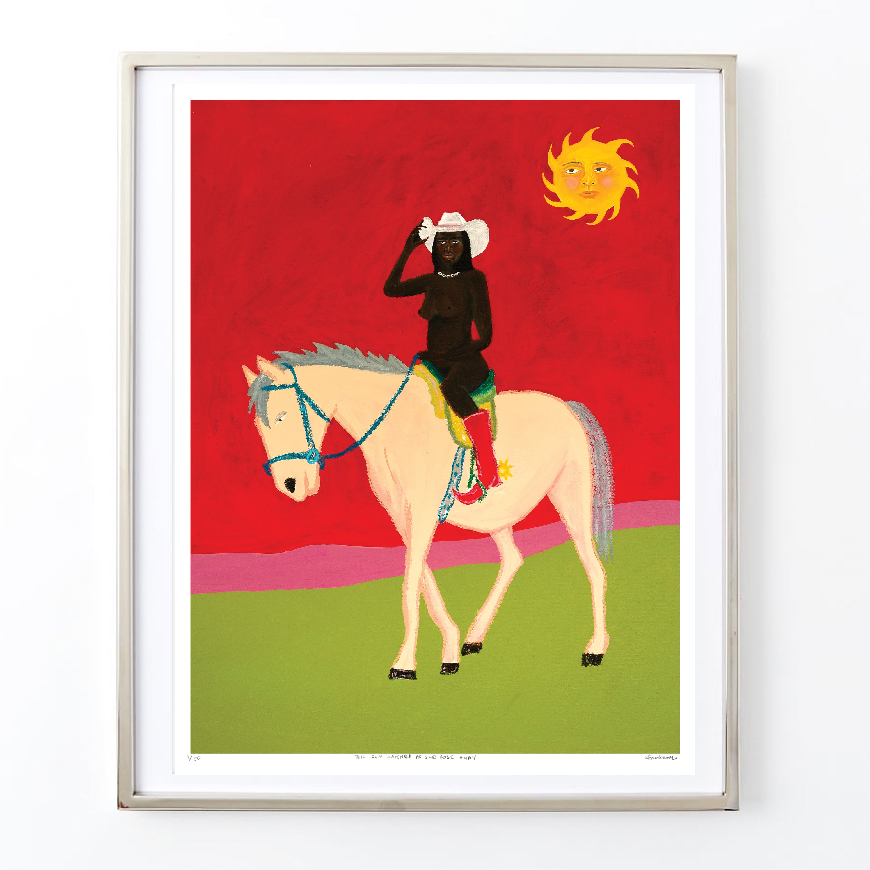 The Sun Watched as She Rode Away